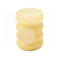 Grapefruit Scented Candle in Bubble Glass Jar, 9.8 oz