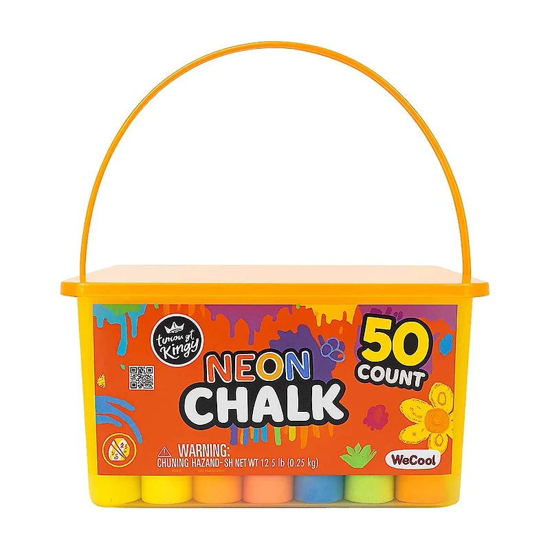 Compound King Neon Sidewalk Chalk, 50 ct