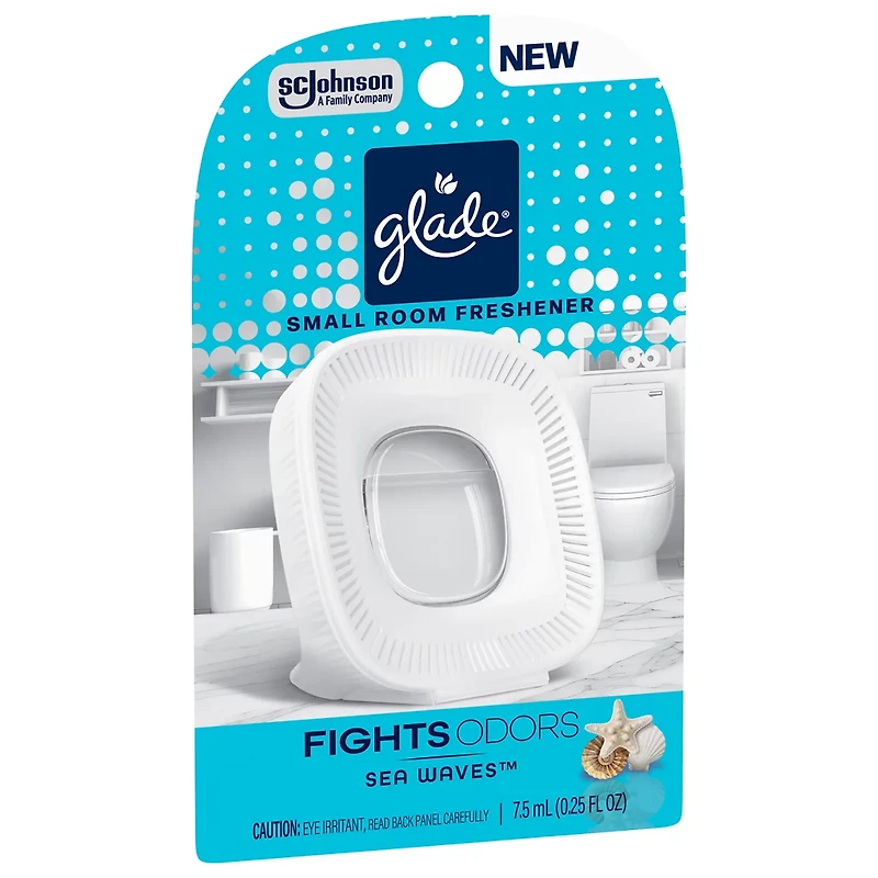 Glade® Small Room Freshener Starter Kit, Sea Waves, 1 Device + 1 Refill, 0.25 fl