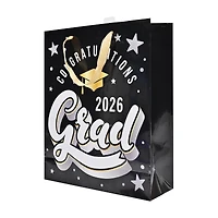 'Congratulations 2026 Grad' Black Gift Bag