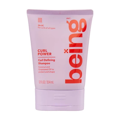Being Curl Power Curl Defining Shampoo, Coconut and Grapeseed Oil, 12 fl oz