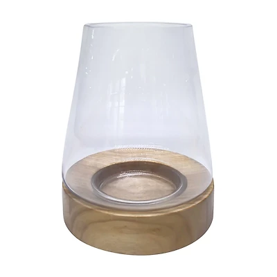 Glass Hurricane Candle Holder, Small