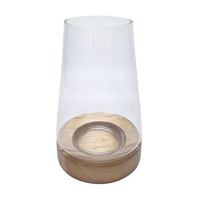 Glass Hurricane Candle Holder, Large