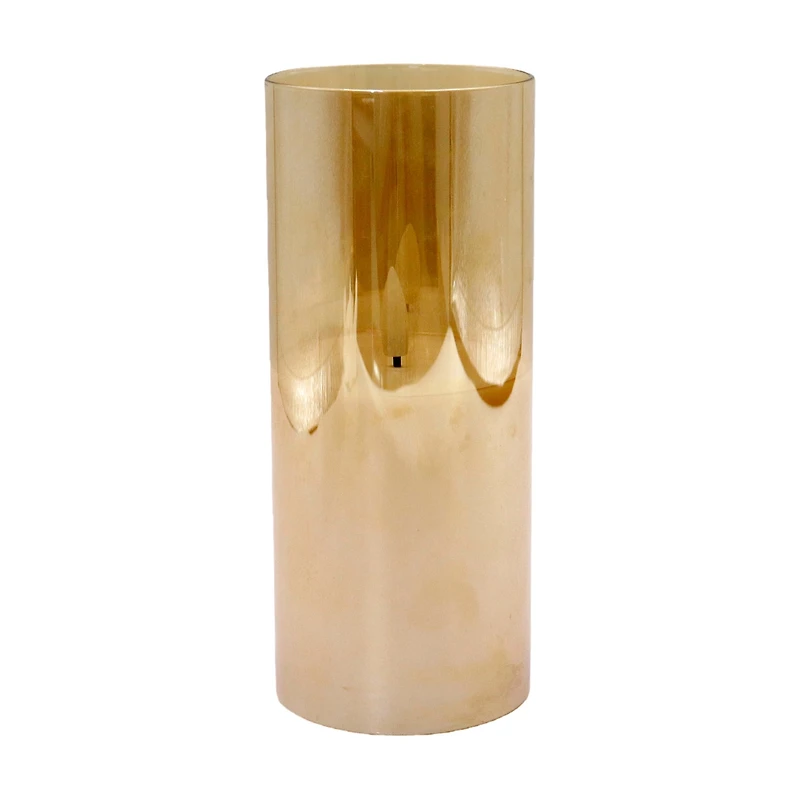 LED Glass Candle, 7 in