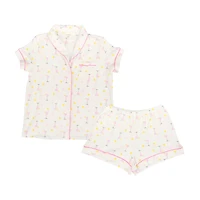 Women's Martini Print Notch Pajama Set
