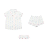 No Comment Cloud Soft PJ Set with Sleep Mask, Medium