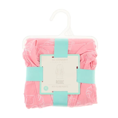 No Comment Cloud Soft Pink Robe, XL