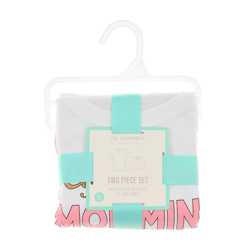 "Coffee First, Momming Later" T-Shirt Shorts PJ Set, Medium