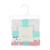 "Coffee First, Momming Later" T-Shirt Shorts PJ Set, Medium