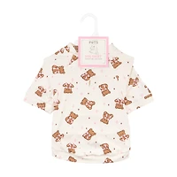 No Comment Pajama Bear Dog Shirt