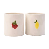 Fruit Detailed Ceramic Candle, 20 oz, 2 Assorted Styles