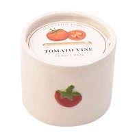 Tomato Vine Raised Ceramic Red Candle, 20.8 oz