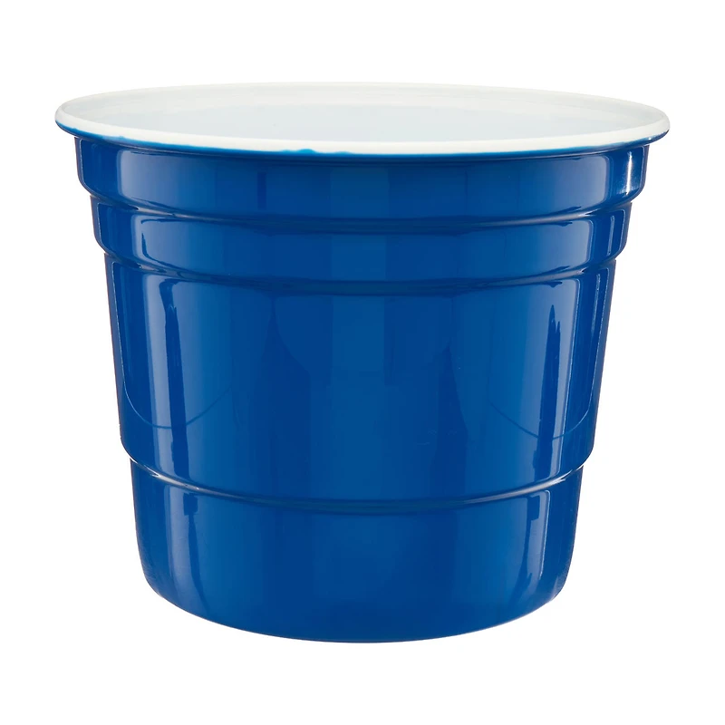 Summer Blue and White Plastic Party Tub