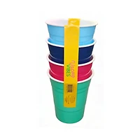 Set of 4 Double 
Wall Plastic Cup