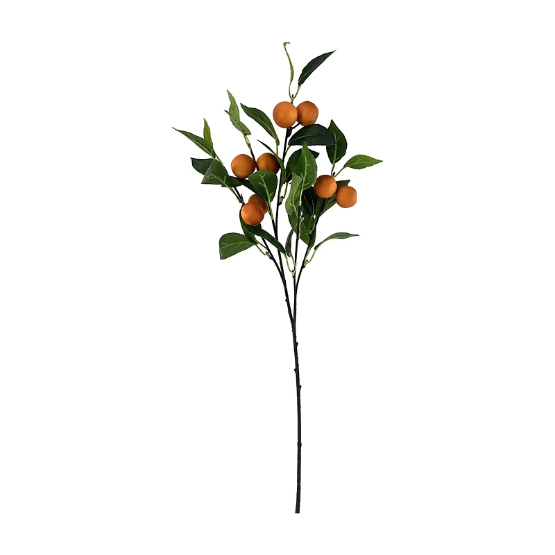 Artificial Tangerine Branch Stem, 23 in