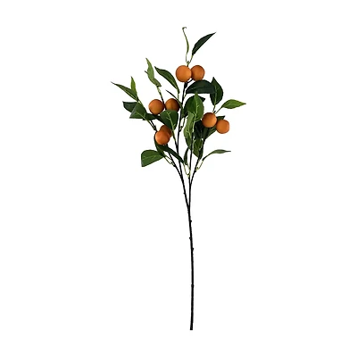 Artificial Tangerine Branch Stem, 23 in