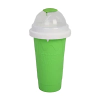 Summer Vacay Vibes Clear, Green and White Slushie Cup, 12 fl oz
