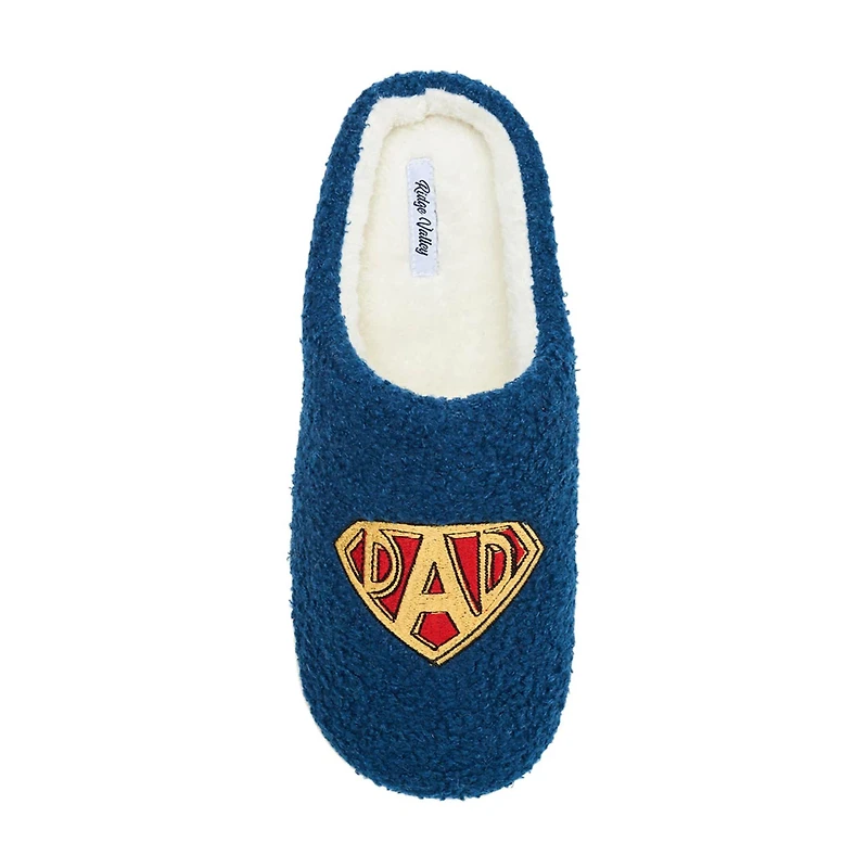 Super Dad Fleece Slip-On Slipper, Extra Large