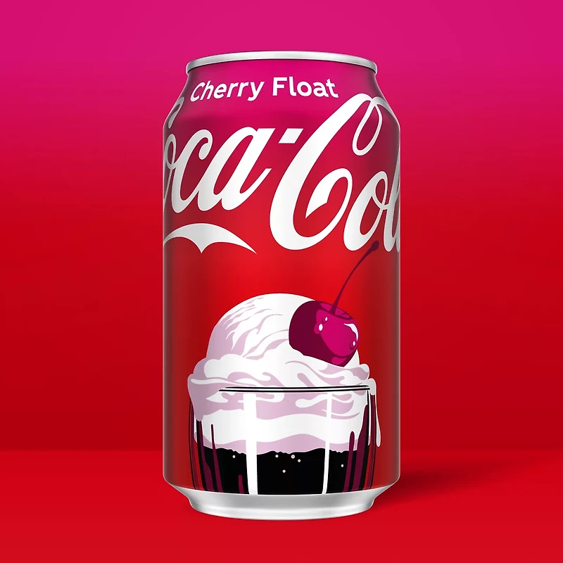 Coca-Cola Cherry Float Soda Soft Drink Fridge Pack Cans, 12 fl oz, 12 Pack