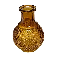 Orange Mini Glass Vase