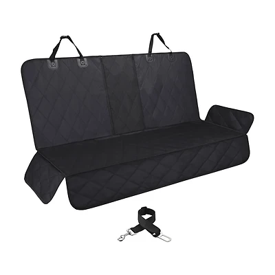 Black Pet Car Seat Cover, 52.5x21.5x17.5 in
