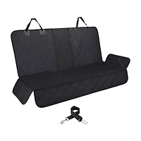 Black Pet Car Seat Cover, 52.5x21.5x17.5 in