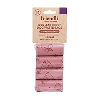 Strawberry Scented Dog Waste Bags, 8 Rolls