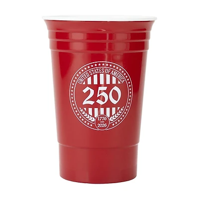Patriotic Red Plastic Party Cup, 16 oz