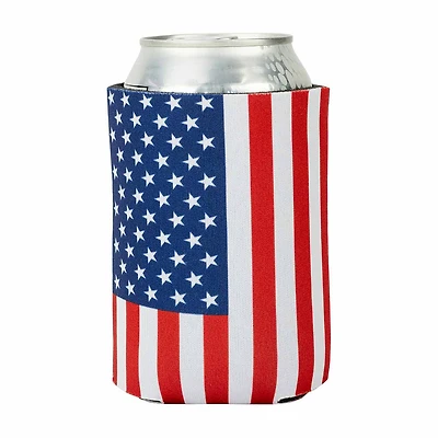 Patriotic Neoprene Can and Bottle Beverage Insulator, 2 Assorted Designs