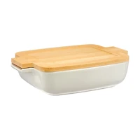 Just In For Your Home Bamboo Oven to Table Serving Dish