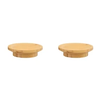 Just In For Your Home Bamboo Wine Stoppers, Set of 2
