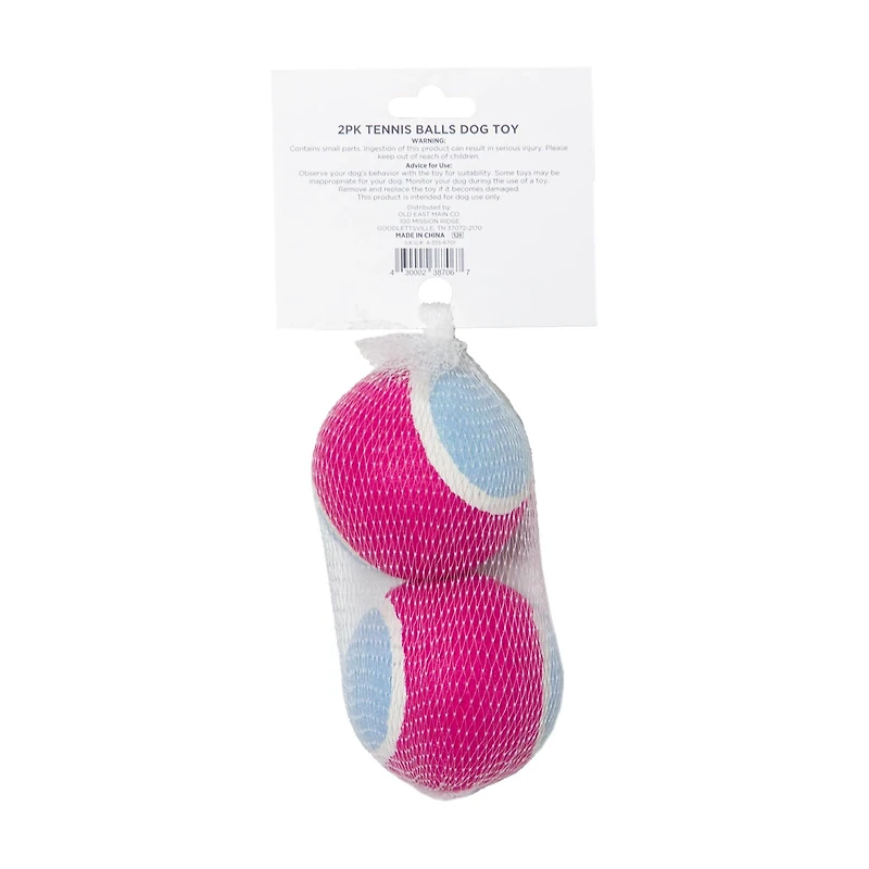 Vacay Vibes Dog Tennis Balls, 2 ct