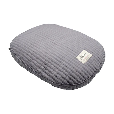 Happy Tails Gray Gusset Pet Bed, Large