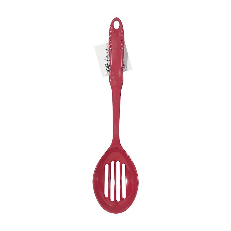 Red Melamine Slotted Spoon