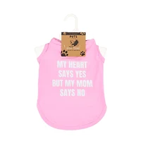 Summer No Comment Pets Collection Pink Dog Tank Top, Extra Large