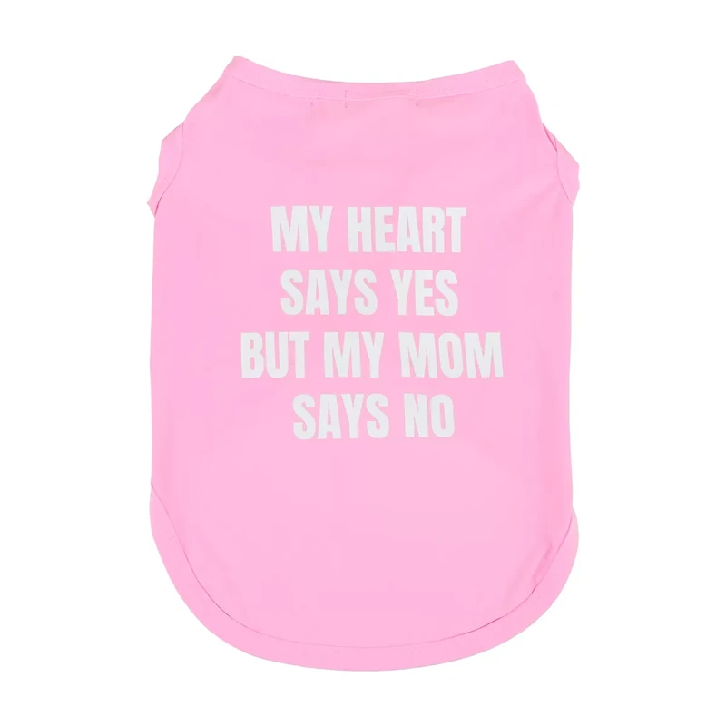 Summer No Comment Pets Collection Pink Dog Tank Top, Extra Large