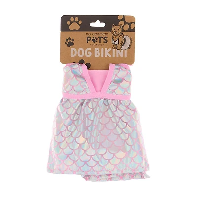 Summer Pink Color-Blocking Dog Bikini