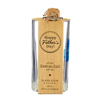 Father's Day Beer Stein and Bottle Opener Set, 16 fl oz, 2 ct