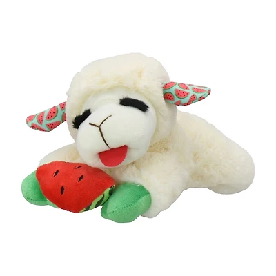 Summer Multicolor Watermelon Lamb Chop Plush Dog Squeaky Toy