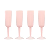 Unique Party! Summer Pink Flutes, 4 ct