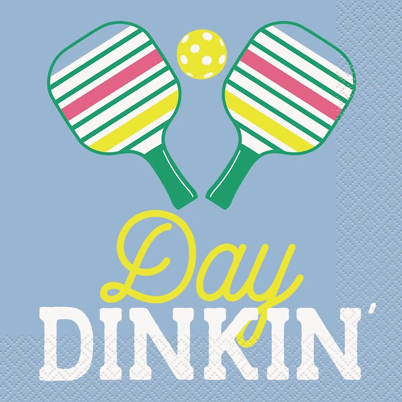 Playful Party Day Dinkin' Pickleball Lunch Napkins, 16 ct