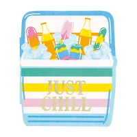 Summer Cooler-Shaped Napkins, 16 pk
