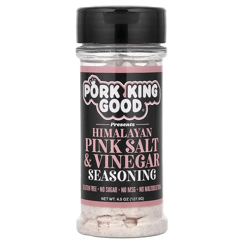 Pork King Good Himalayan Pink Salt & Vinegar Seasoning, 4.25 oz