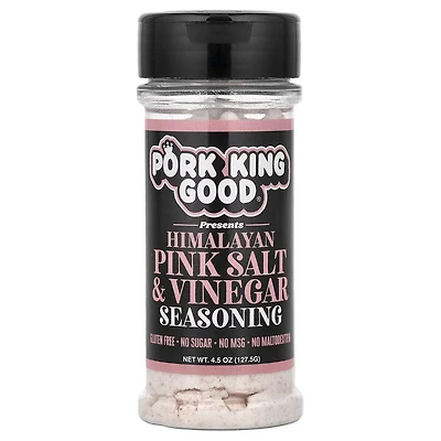 Pork King Good Himalayan Pink Salt & Vinegar Seasoning, 4.25 oz