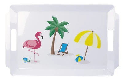 Madison York 17.3" Melamine Tray with Handles