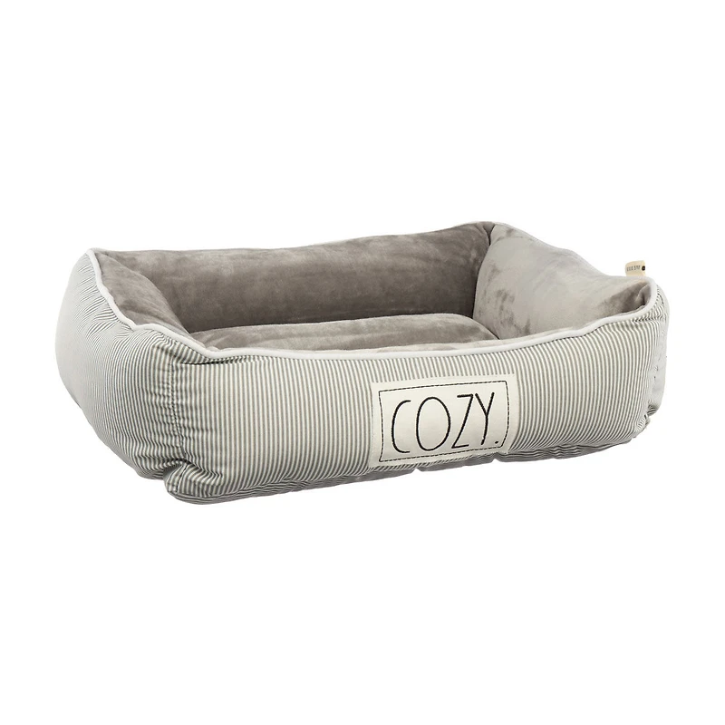 Gray "Cozy" Pet Cuddler Bed, Medium