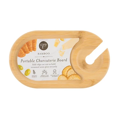 Core Kitchen Bamboo Portable Charcuterie Board