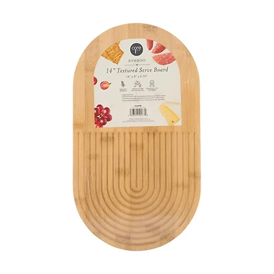 Core Kitchen Bamboo Textured Serving Board, 14 in