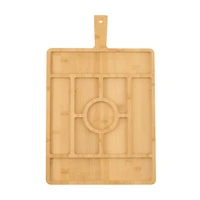 Core Kitchen Bamboo Charcuterie Serving Platter with Handle, 18 in