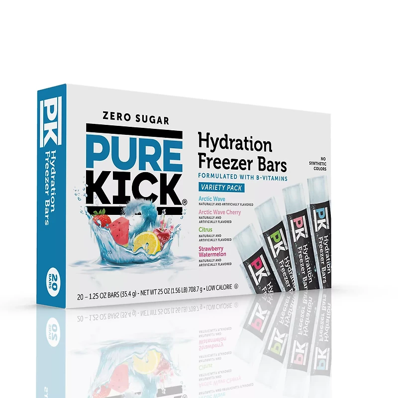 Pure Kick Freezer Bars Sugar Free Variety Pack 20ct